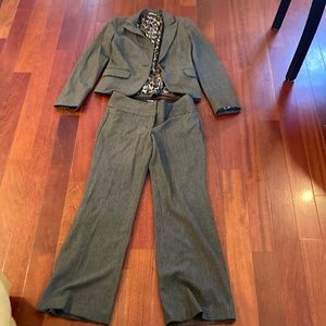 Womens express pants suit set grey
